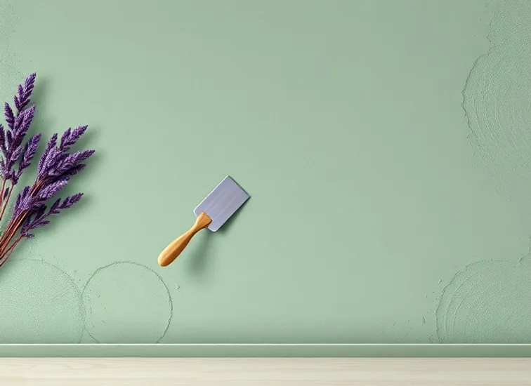 Application d'un enduit décoratif à la lisseuse sur un mur